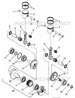PISTON   CRANKSHAFT 500 EFI SKS 0962574, 500 EFI RMK 0962974, AND EUROPEA (4931983198C011)