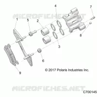 BRAKES, REAR CALIPER