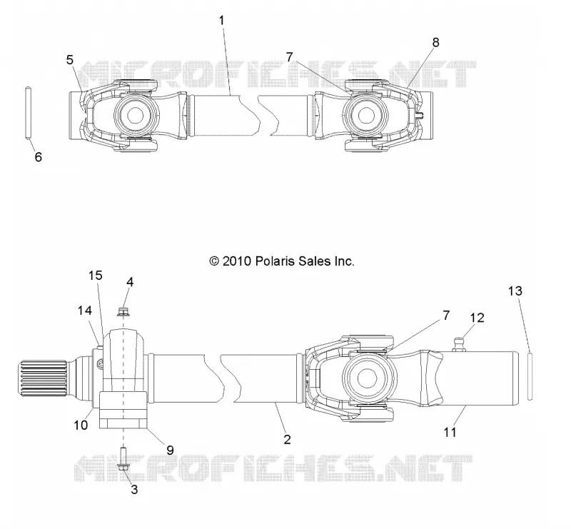 DRIVE TRAIN, FRONT PROP SHAFT