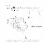 DRIVE TRAIN, GEARCASE MOUNTING, FRONT