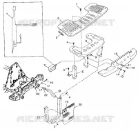 FRONT RACK   BUMPER MOUNTING XPLORER 300 W97CC28C (4939813981A010)
