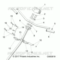 STEERING, H-BAR, STEERING POST, GRIPS