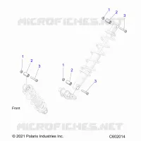 SUSPENSION, SHOCK MOUNTING, REAR SUSP.