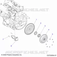 STARTER, FLYWHEEL AND RELATED