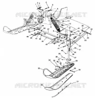 FRONT SUSPENSION AND SKI ULTRA RMK 0960978 (4931683168B001)