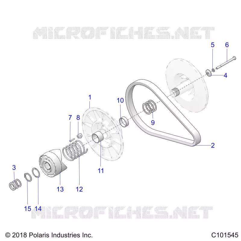 DRIVE TRAIN, SECONDARY CLUTCH