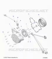 ENGINE, STATOR AND FLYWHEEL