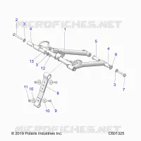SUSPENSION, FRONT TORQUE ARM