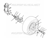 FRONT WHEEL ASSEMBLY 250 2X4 / W927527 (4922862286015A)