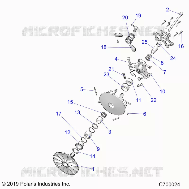 DRIVE TRAIN, PRIMARY CLUTCH