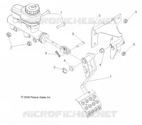 BRAKES, PEDAL AND MASTER CYLINDER MOUNTING