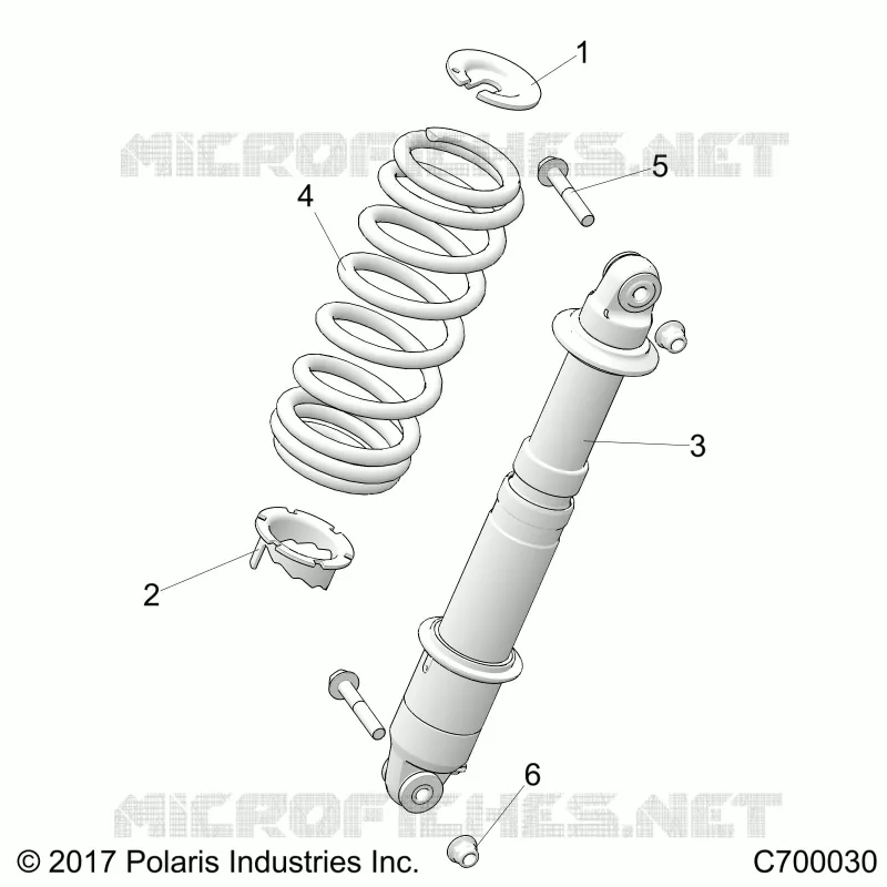 REAR SUSPENSION SHOCK MOUNTING