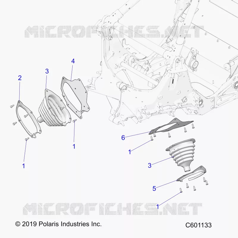 CHASSIS, TIE ROD BOOT ASM.