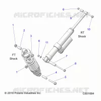 SUSPENSION, SHOCK MOUNTING, REAR SUSP.