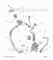 ENGINE, WATERPUMP AND BYPASS