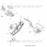 CHASSIS, CLUTCH GUARD AND FOOTRESTS
