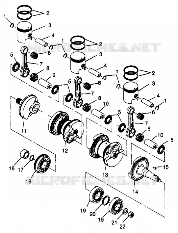 CRANKSHAFT   PISTON SLT 780 B964588 AND  INTL. SLT 780 I964588 (4935683568C002)