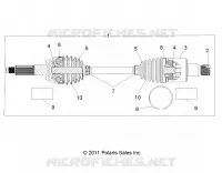 DRIVE TRAIN, REAR HALF SHAFT