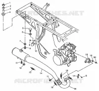 EXHAUST SYSTEM XPRESS 300 W97CA28C AND  XPRESS 400L W97CA38C (4939603960B002)