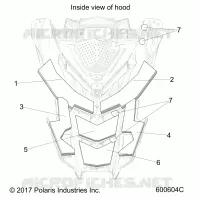 BODY, HOOD FOAM/FIBER