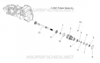 DRIVE TRAIN, GEARCASE FRONT OUTPUT SHAFT