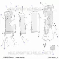 REAR BODYWORK CLOSEOFF, SIDE PANELS
