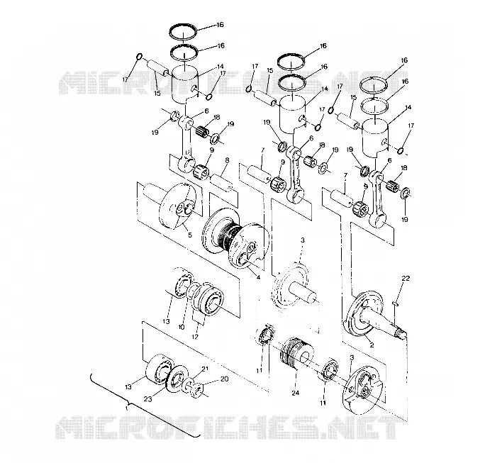 PISTON AND CRANKSHAFT 650 RXL (4919531953025A)