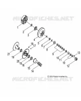 DRIVE TRAIN, SECONDARY CLUTCH