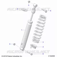 SUSPENSION, FRONT SHOCK