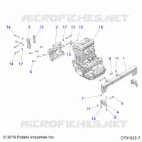 ENGINE, MOUNTING & LONG BLOCK