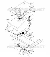 FUEL TANK ASSEMBLY 6X6 300 W948730 (4926792679A011)