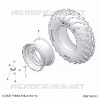WHEELS, FRONT TIRE