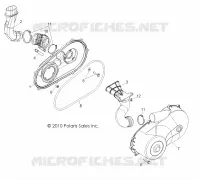 DRIVE TRAIN, CLUTCH COVER AND DUCTING
