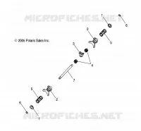 DRIVE TRAIN, MAIN GEARCASE SHIFT FORKS