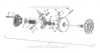 DRIVE CLUTCH ASSEMBLY 6X6 400L, SWEDISH S948740 AND  NORWEGIAN N948740 (4926812681031A)