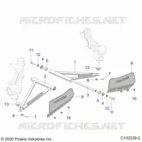 SUSPENSION, A-ARM AND STRUT MOUNTING