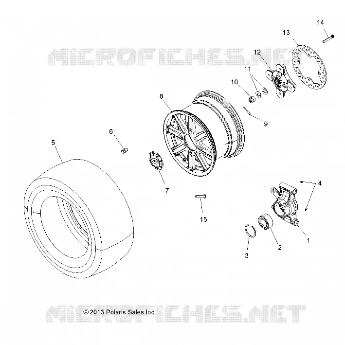 WHEELS, REAR AND HUB
