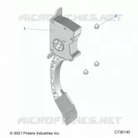 ENGINE, THROTTLE PEDAL