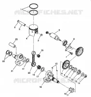 PISTON   CRANKSHAFT 6X6 350L W938739 (4924062406042A)