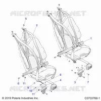 SEAT BELT MOUNTING, PREMIUM/ULTIMATE