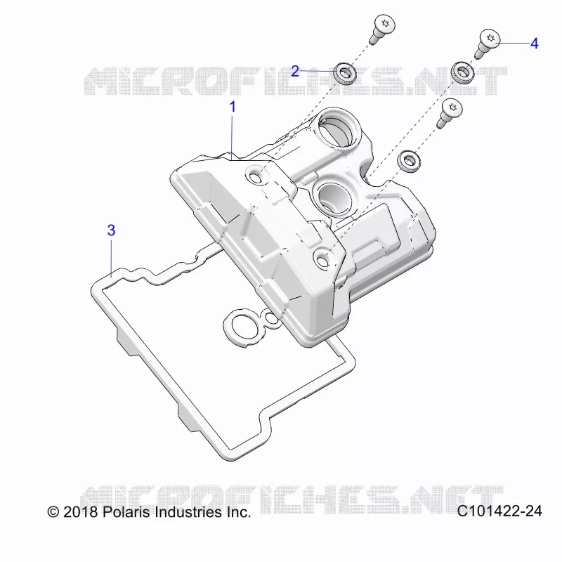ENGINE, VALVE COVER