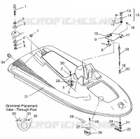 HULL   BODY SL 650 STD B954358 (4932923292A006)