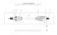 DRIVE TRAIN, DRIVE SHAFT, FRONT (TO 2/15/16)