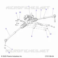 STEERING GEAR BOX W/EPS AND RELATED