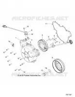 ENGINE, STATOR AND FLYWHEEL