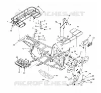 BUMPER / RACKS MOUNTING SPORTSMAN 4X4 W958040 (4930403040A007)