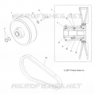DRIVE TRAIN, SECONDARY CLUTCH
