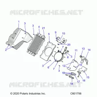 ENGINE, RADIATOR MOUNTING
