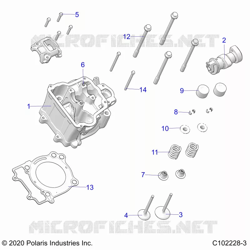 ENGINE, CYLINDER HEAD, CAM AND VALVES