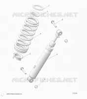 SUSPENSION, REAR SHOCK MOUNTING